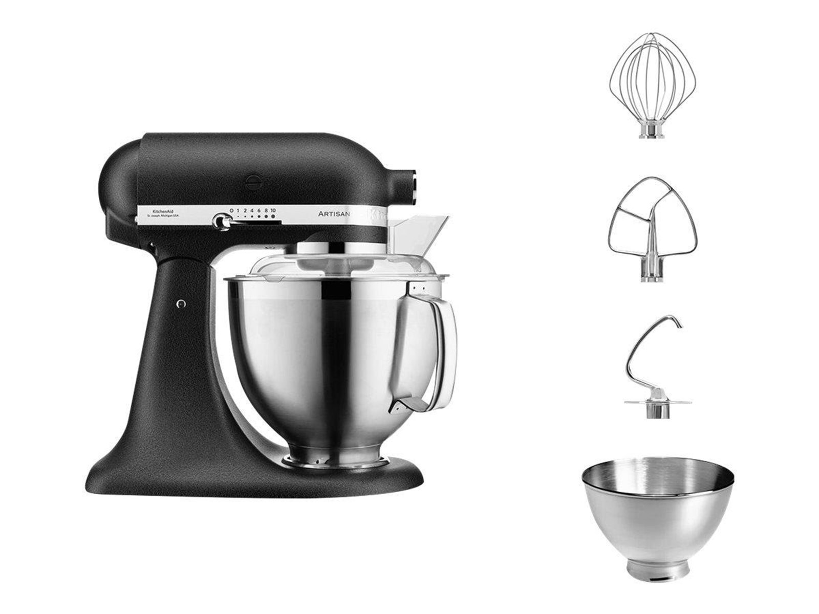Kitchenaid Large Machine KitchenAid Køkkenmaskine Artisan Premium 5KSM185PSEBK - kitchen machine ...