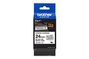 Papir, Fotopapir og Etiketter - Brother Tape brother sort/hvid tze s251 24 mm stærk klæb - TZS251