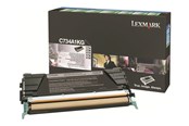 Blæk, Toner & Forbrugsstoffer - Lexmark C734A1KG Black Toner - Lasertoner Sort - C734A1KG
