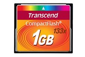 Hukommelseskort - Transcend Compact Flash 133x - 50MB/s - 1GB - TS1GCF133