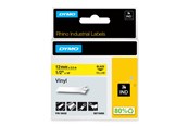 Papir, Fotopapir og Etiketter - DYMO Rhino industri vinyl tape |12 mm x 5.5 m rulle | sort på gul - 18432