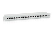 Netværkstilbehør - Digital Data Equip Premium 24-Port Cat.6 Shielded Patch Panel Light Grey - 326324
