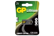 Batterier & batterigreb - GP Lithiumbatteri, CR123A, 3V, 1-pak - 3702