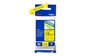Papir, Fotopapir og Etiketter - Brother TZE641 Yellow/Black Tape 18mm - TZE641