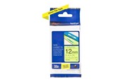 Papir, Fotopapir og Etiketter - Brother TZEC31 / TZe-C31 Black on fluorescent Yellow Ribbon (12mm x 5m) - TZeC31