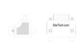 Parallel / Seriel kabel - StarTech.com Right Angle DB9 to DB9 Seri - GC99MFRA1