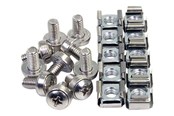 Systemtilbehør (kølepasta mv.) - StarTech.com 50 Pkg M6 Mounting Screws and Cage Nuts - CABSCREWM6