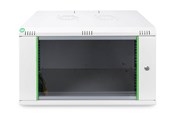 Rack skabe - DIGITUS DN-19 07-U-EC 7U Wall Mount Cabinet 389x600x450mm color Grey RAL7035 - DN-19 07-U-EC