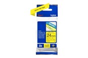 Papir, Fotopapir og Etiketter - Brother TZE651 / TZe-651 Black on Yellow Ribbon (24mm x 8m) - TZE651