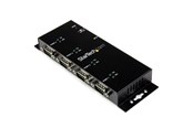 Netværksadapter (netkort, printserver mv.) - StarTech.com ICUSB2324I 4 Port USB to DB9 RS232 Serial Adapter Hub – Industrial DIN Rail and Wall Mountable - ICUSB2324I