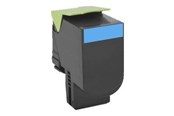 Blæk, Toner & Forbrugsstoffer - Lexmark 80C2HC0 / High Yield Return Program Toner - Lasertoner Cyan - 80C2HC0