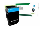 Blæk, Toner & Forbrugsstoffer - Lexmark 802XC - Lasertoner Cyan - 80C2XC0