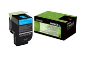 Blæk, Toner & Forbrugsstoffer - Lexmark toner cartridge - Cyan - Lasertoner Cyan - 80C2XCE