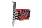 Controller - StarTech.com 4 Port PCI SuperSpeed USB 3.0 Adapter Card with SATA / SP4 Power - PCIUSB3S4