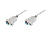 Netværkskabel - DIGITUS Zero-Modem Connection Cable - 3m - Beige - 3m - AK-610100-030-E