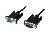 Parallel / Seriel kabel - StarTech.com DB9 RS232 Serial Null Modem Cable F/M - SCNM9FM1MBK