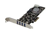 Controller - StarTech.com 4 Port Quad Bus PCI Express PCIe USB 3.0 Card w/ UASP & Power - PEXUSB3S44V