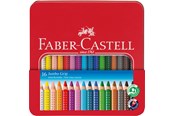Skrive- og Tegneværktøjer - Faber-Castell Jumbo Grip farveblyanter i tinæske med 16 stk - 110916
