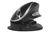 Mus - Bakker Elkhuizen Oyster - Ergonomisk mus - 5 knapper - Sølv - BNEOYMW