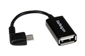 USB kabel - StarTech.com Right Angle Micro USB to USB OTG Host Adapter - UUSBOTGRA