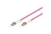Netværkskabel - Pro Fiber Optical LC - LC OM4 - 0.5m - Rød - 0.5m - 4040849959332