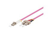 Netværkskabel - Pro Fiber Optical LC - SC OM4 - 5m - Rød - 5m - 4040849959462