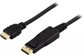 Skærmkabel - Pro DisplayPort 1.2 - HDMI 1.4 - 3m - Sort - DPHDMI-3