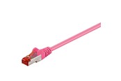 Netværkskabel - Pro LAN CAT 6 STP - Pink - 1m - 4040849934346
