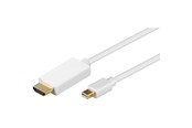 Skærmkabel - Pro Mini Displayport - HDMI - 1m - Hvid - 4040849528606