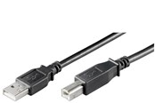 USB kabel - Pro USB-A <-> USB-B 2.0 - 1.8m - Sort - 4040849689000