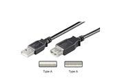 USB kabel - Pro USB-A <-> USB-A - 3m - Sort - 4040849689048