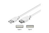 USB kabel - Pro USB-A <-> USB-A - 0.6m - Hvid - 4040849961977
