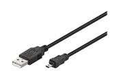 USB kabel - Pro USB-A <-> USB Mini-B (8-pin) - 1.8m - Sort - 4040849939723