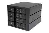 Harddisk - tilbehør - StarTech.com 4 Bay Aluminum Trayless Hot Swap Mobile Rack Backplane for 3.5in SAS II/SATA III - HSB4SATSASBA