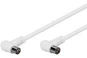 Antennekabel/stik - Pro Antenna cable angled 2x90° (IEC female/male) 80 dB - 5m - 4040849673566