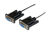 Parallel / Seriel kabel - StarTech.com DB9 RS232 Serial Null Modem Cable - SCNM9FF1MBK