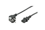 Strømkabel (ekstern) - Pro Power cable C13 1x90° - Sort - 2m - 4040849500770