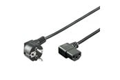 Strømkabel (ekstern) - Pro Power cable C13 2x90° - Sort - 1.5m - 4040849960420