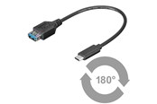 USB kabel - Pro USB OTG 3.1 C - USB 3.0 A (F) - 0.2m - 4040849678943