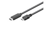 USB kabel - Pro USB-C <-> USB Micro-B - 0.6m - Sort - 4040849679926