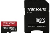 Hukommelseskort - Transcend MicroSDXC/SDXC U1 400x - 128GB - TS128GUSDU1