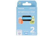 Batteri - Panasonic eneloop lite BK-4LCCE batteri - 2 x AAA - NiMH - BK-4LCCE/2BE