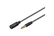 Audio kabel - Pro MiniJack 3.5mm Ext. 3P - Bk - 0.5m - 4040849971112