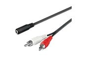 Audio kabel - Pro MiniJack (F) - 2xRCA (M) - 1.4m - 4040849504426