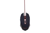 Mus - Gembird USB Gaming Mouse - Gaming Mus - Optisk - 6 knapper - Rød - MUSG-001-R