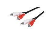 Audio kabel - Pro RCA Stereo Cable - Black - 10m - 4040849500312