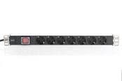 Strømkabel (ekstern) - DIGITUS 7-Port - 1U - Aluminum PDU - DN-95402