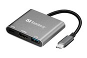 Dockingstation - Sandberg USB-C Mini Dock HDMI+USB - 136-00