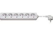 Strømkabel (ekstern) - Pro Power Socket x6 - Hvid - 1.5m - 4040849512964