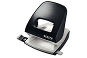 Hulapparater & Hæftemaskiner - Leitz Hulapparat  5006 Style NeXXt, 2-huls 30 ark metal Satin sort - 50060094